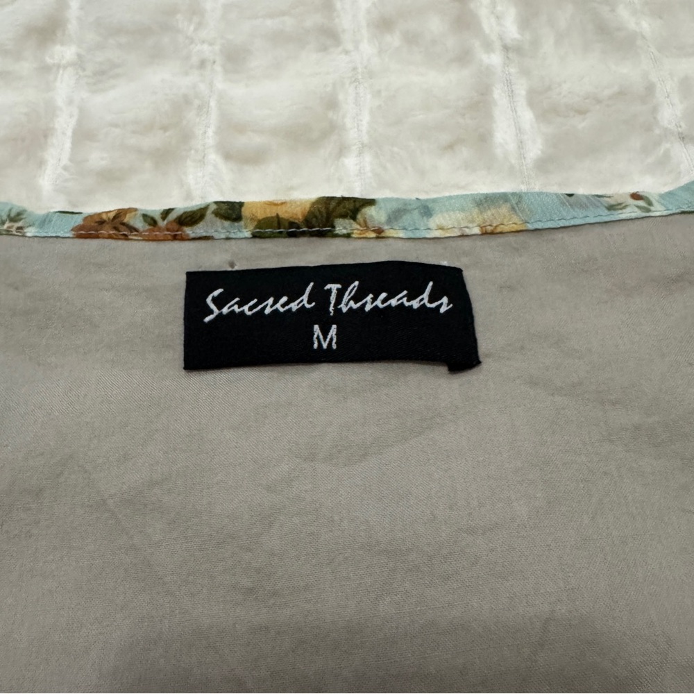 Sacred Threads Small Tunic Top ~ Patchwork Floral… - image 5